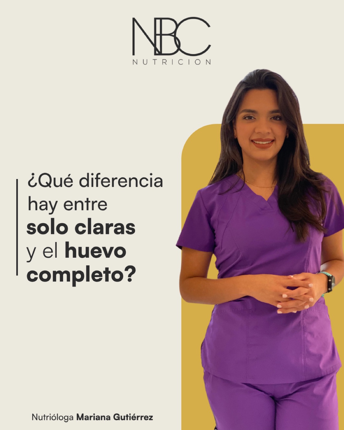 Publicación de Nutrición NBC con su nutrióloga